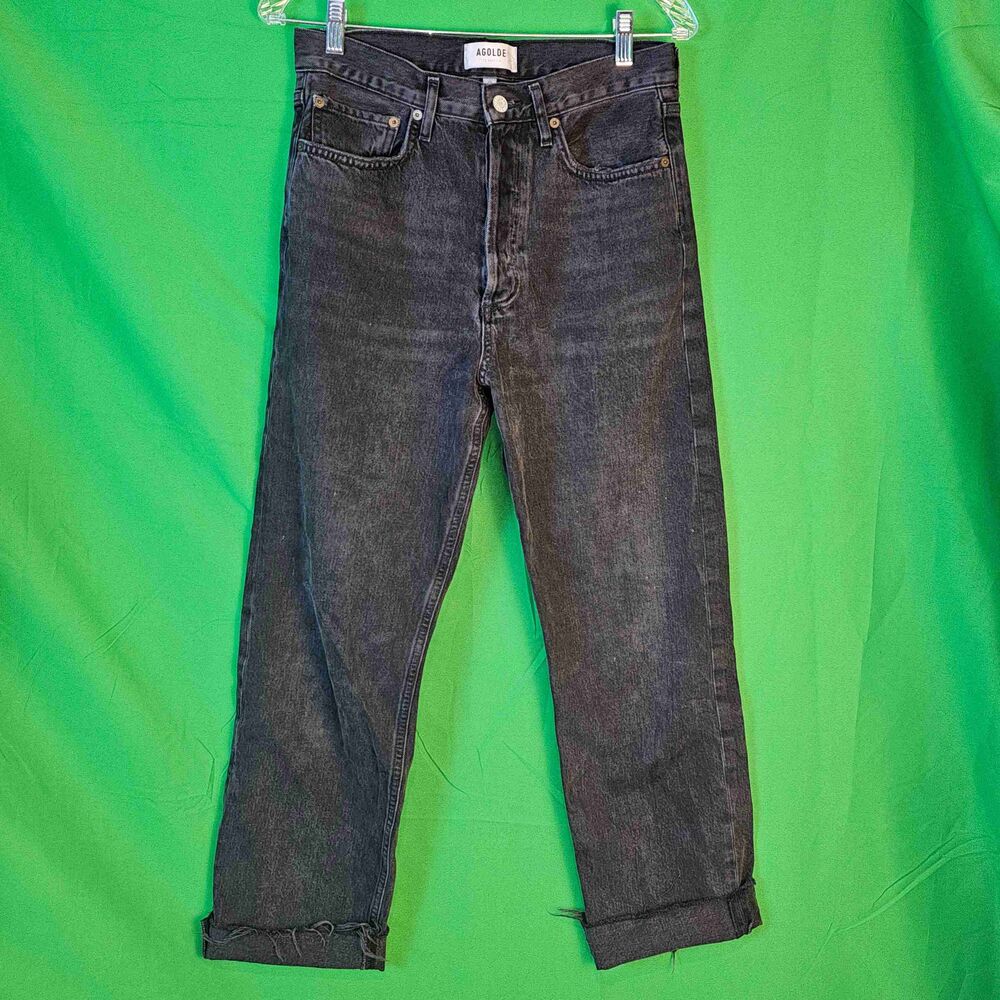 AGOLDE 90’s Jean Black High-Rise Straight Leg Jeans 26